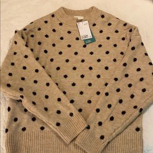 H&M polka dot sweater